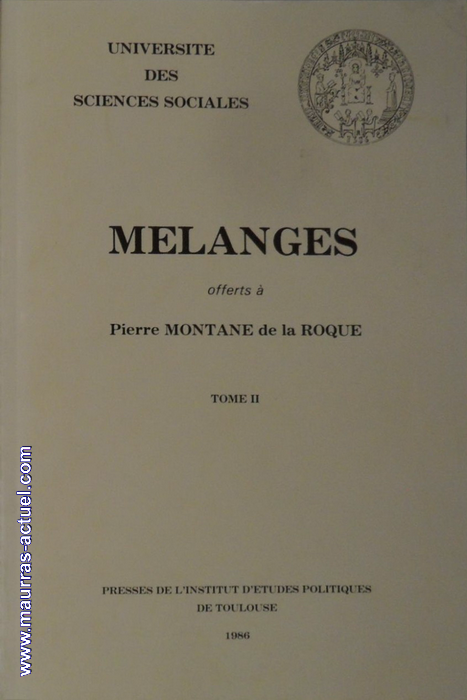 roussilon-h_melanges-montane-de-la-roque_iep-toulouse-1986