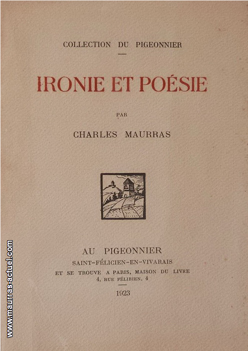 maurras_ironie-et-poesie_pigeonnier_1923