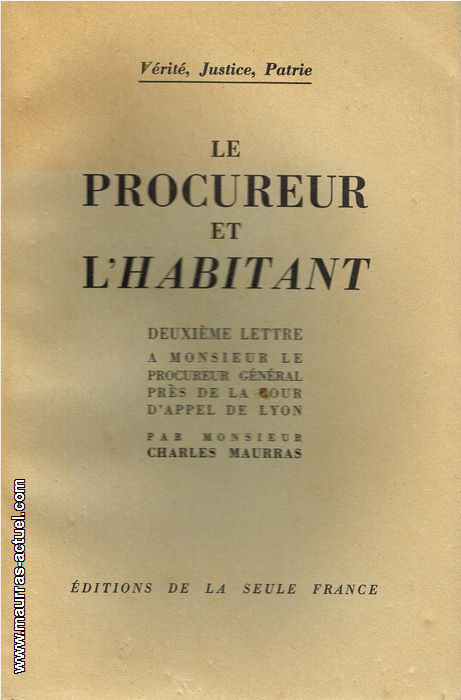 maurras_procureur-et-l-habitant_seule-france-1952
