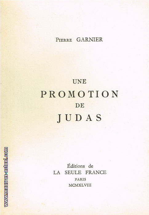 maurras_promotion-de-judas_seule-france-1948