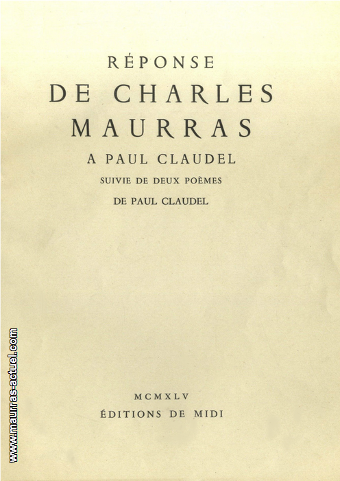 maurras_reponse-à-paul-claudel_midi-1945