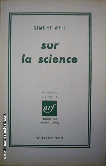weil_sur-la-science_gallimard
