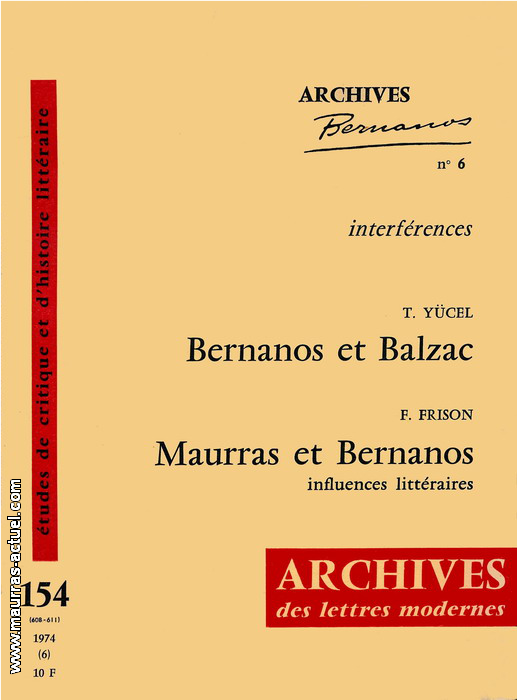 yucel-frison_maurras-bernanos_archives