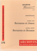 M. Estève, Bernanos et Bresson. « Journal d'un curé de campagne » et « Mouchette ». Edt Lettres modernes Minard (Archives Bernanos, 7), 1978