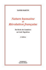 X. Martin. X. Martin. Nature humaine et Révolution française. Edt. DMM, 2002