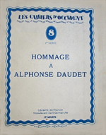 Hommage à Alponse Daudet. Edt Les Cahiers d'Occident, 1930