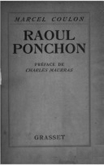 M. Coulon. Raoul Ponchon. Edt Grasset, 1927