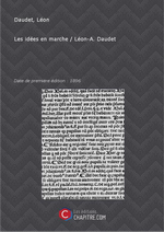 L.Daudet. Les idées en marche. Edt Chapitre, 2013