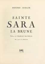 N.Judlin. Sainte Sara la brune. Edt I.A.C., 1948