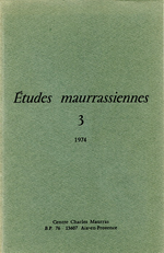 V.Nguyen, Études Maurrassiennes 3, 1974