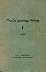Victor Nguyen. Etudes maurrassiennes, tome 1. 1972