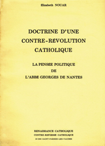 E.Nouar. Doctrine d'une Contre-révolution catholique. Edt CRC, 1981