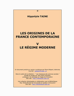 H.Taine. Les origines de la France contemporaine. TV. Univ. Québec Chicoutimi, 2006